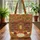 Storybook Library Facade Autumn Pumpkins - Fall Season Everyday Carry Quilted Tote Bag - 3