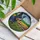 Australian Cattle Dog Blue Heeler Cattle Golden Field - Dog Lover Home Decor Gift Stained Glass Suncatcher - 3