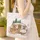Vintage Caravan Campfire Wildflowers Lavender Stars Butterfly - Travel Essentials Gift Quilted Tote Bag - 4