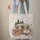 Vintage Caravan Campfire Wildflowers Lavender Stars Butterfly - Travel Essentials Gift Quilted Tote Bag - 6