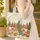 Vintage Travel Trailers Camping Scene with Your Name Wooden Sign - Travel Essentials Gift Quilted Tote Bag - 4