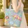 Beach Woman Swimsuit Palm Trees Surfboards Starfish Cartouche Your Name Travel Essentials Gift Quilted Tote Bag - 4