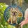 Sitting French Bulldog Golden Flower Mosaic Swirls - Home Decor Gift for Dog Lover Stained Glass Suncatcher - 2