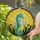 Majestic Seahorse Crescent Moon Sunburst - Home Decor Gift for Wildlife Lover Stained Glass Suncatcher - 2