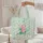 Pink Bear Green Turtle Floral Wreath Personalized - Everyday Carry Gift for Kids Quilted Tote Bag - 5
