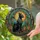 Black Bastet Cat Pharaonic Collar Egyptian Hieroglyphs Stained Glass Mosaic Home Decor Stained Glass Suncatcher - 2