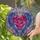 Symmetrical Translucent Stained Glass Heart Rose Wing Mosaic - Home Decor Gift Stained Glass Suncatcher - 2
