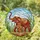 Mother Baby Elephant Tall Grass Scene - Wildlife Lover Home Decor Gift for Elephant Lover Stained Glass Suncatcher - 1