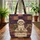 Distressed Book Pages Fluffy Dog Glasses - Everyday Carry Gift for Readers Quilted Tote Bag - 3