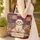 Distressed Book Pages Fluffy Dog Glasses - Everyday Carry Gift for Readers Quilted Tote Bag - 4