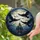 Black Ravens Full Moon Gothic Haunted Mansion Bats Home Decor Gift for Raven Lovers Stained Glass Suncatcher - 2