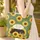 Sleeping Rottweiler Puppy Sunflowers Leaf Garland - Everyday Carry Gift for Dog Lover Quilted Tote Bag - 4