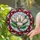 Magnolia Flower Pink White Petals Golden Stamen Green Leaves Home Decor Gift Stained Glass Suncatcher - 2