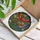 Scarlet Macaws on Intertwined Branches Tropical Jungle - Wildlife Lover Gift Stained Glass Suncatcher - 3