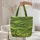 Layered Topographic Lines Metallic Gold Name Cartouche Everyday Carry Gift Quilted Tote Bag - 5