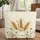 Farmhouse Golden Wheat Stalks Daisies Lavender Field Floral Wreath - Everyday Carry Gift Quilted Tote Bag - 1
