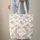 Rose Sage Leaf Floral Wreath Personalized Name Everyday Carry Gift Quilted Tote Bag - 6