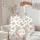 Rose Sage Leaf Floral Wreath Personalized Name Everyday Carry Gift Quilted Tote Bag - 5