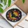 Dark Bat Stained Glass Floral Mosaic - Wildlife Home Decor Gift Stained Glass Suncatcher - 3
