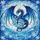 Ice Dragon Sunburst Frosty Landscape Snowflakes - Window Decor Gift for Dragon Lover Stained Glass Suncatcher - 5