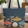 Fishing Rod Fish Name Hoop Aquatic Floral - Great Everyday Carry Gift for Avid Angler Quilted Tote Bag - 1