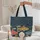 Fishing Rod Fish Name Hoop Aquatic Floral - Great Everyday Carry Gift for Avid Angler Quilted Tote Bag - 5