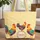 Personalized Rooster Hen Folk Art - Everyday Carry Gift for Chicken Lovers Quilted Tote Bag - 1