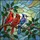 Red Cardinal Blue Jay Holly Berry Birds Wildlife Home Decor Gift Stained Glass Suncatcher - 5
