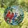Red Cardinal Blue Jay Holly Berry Birds Wildlife Home Decor Gift Stained Glass Suncatcher - 1