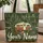 Vintage Travel Trailer Campfire Forest Scene - Travel Essentials Carry Gift Quilted Tote Bag - 1