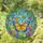 Butterfly Wildflowers Lush Foliage Arched Trellis Mosaic Sky - Home Decor Gift Stained Glass Suncatcher - 1