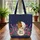 Monarch Butterfly Wildflowers Full Moon Starry Sky Personalized - Everyday Carry Gift Quilted Tote Bag - 3