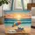 Personalized Tropical Beach Sunset Umbrella Flip Flops - Travel Essentials Quilted Tote Bag - 1