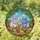 Smiling Hippos Picnic Red Apples Golden Beverages Summer Sky Leafy Branches Home Decor Gift Stained Glass Suncatcher - 1