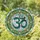 Ornate Om Aum Symbol Geometric Patterns Circular Border - Yoga Lifestyle Home Decor Gift Stained Glass Suncatcher - 1