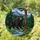 Black Bear Rocky Stream Pine Forest Mountain Bird - Wildlife Lover Home Decor Gift Stained Glass Suncatcher - 1