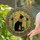 Black Cat Bastet Goddess Egyptian Hieroglyphics - Home Decor Gift for Cat Lover Stained Glass Suncatcher - 2