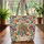 Dreamcatcher Colorful Feathers Multicolored Floral Embroidered Hoop - Everyday Carry Gift Quilted Tote Bag - 3