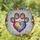 Pet Paw Print Heart Cabochon Border - Home Decor Gift for Pet Lover Stained Glass Suncatcher - 1