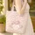 Floral Patchwork Hearts Personalized Name Everyday Carry Gift for Her Quilted Tote Bag - 4