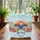 Personalized Tropical Beach Chairs Ocean Sunset - Travel Essentials Quilted Tote Bag - 3