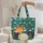 Mountain Sun Evergreen Clouds Floral Wreath - Personalized Everyday Carry Gift Quilted Tote Bag - 5