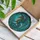 Majestic Dragon Spread Wings Elongated Feathers Swirling Mosaic - Home Decor Gift Dragon Lover Stained Glass Suncatcher - 3