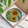 Sunflowers Bumblebees Green Leaves Sky - Garden Decor Gift for Flower Lovers Stained Glass Suncatcher - 3
