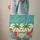 Tropical Beach Palm Trees Hibiscus Floral Wreath Name Travel Essentials for Beach Lover Quilted Tote Bag - 6