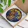 Three Wolves Mountain Peaks Sunset Geometric Night Sky - Wildlife Lover Gift Stained Glass Suncatcher - 3
