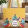 Patchwork Chickens Floral Wreath Name - Everyday Carry Gift for Kids Quilted Tote Bag - 1