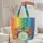 Metallic Gold Iridescent Dragonfly Ornate Flowers Floral Wreath - Everyday Gift Quilted Tote Bag - 5