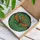 Moth Swirling Floral Foliage - Everyday Home Decor Gift for Wildlife Lover Stained Glass Suncatcher - 3