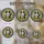Smiling Tuxedo Maneki-neko Cat Golden Coin - Home Decor Gift for Cat Lover Stained Glass Suncatcher - 4